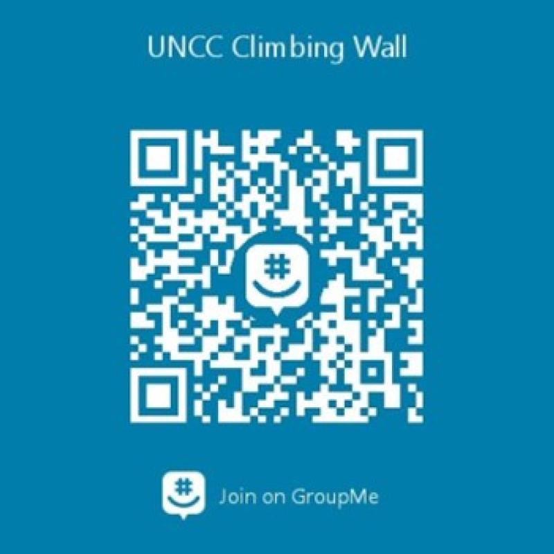 QR code to join climbing wall GroupMe